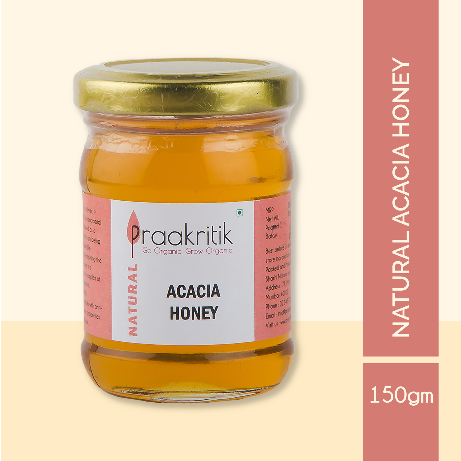 Raw Acacia Honey | 150 G | Praakritik